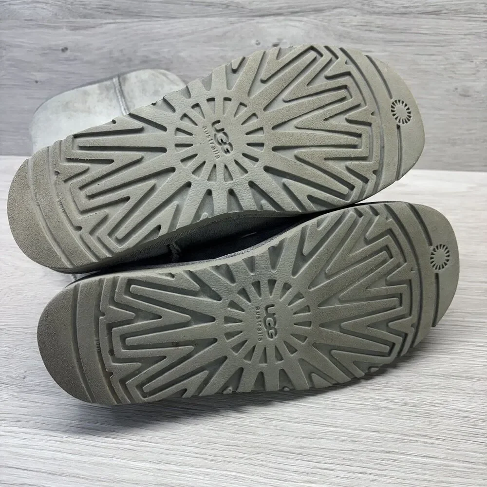 UGG Australia Women's Size 7 Shearling Boots Suede Classic Tall 5815 Gray - Picture 5 of 11